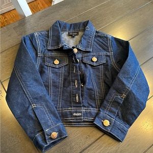 Girls blue Jean jacket new with tags never worn